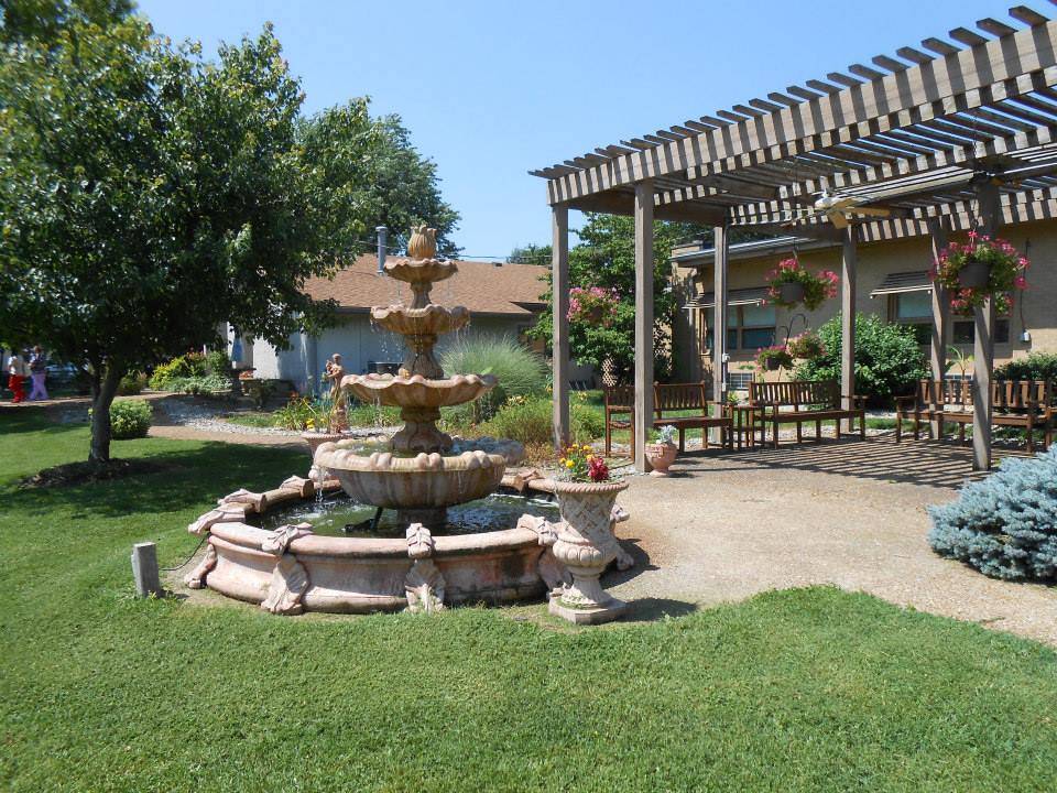 Alhambra outdoor fountain